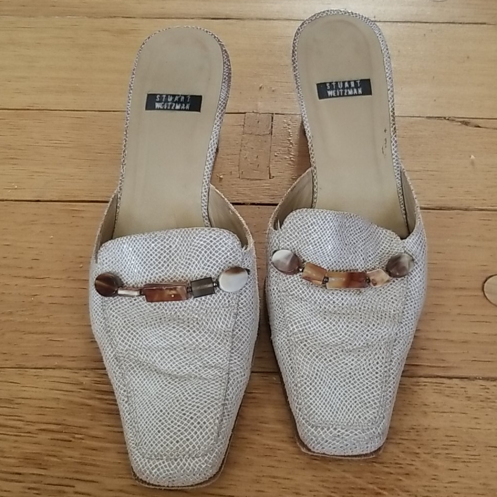 Stuart Weitzman Slides Tan - image 1